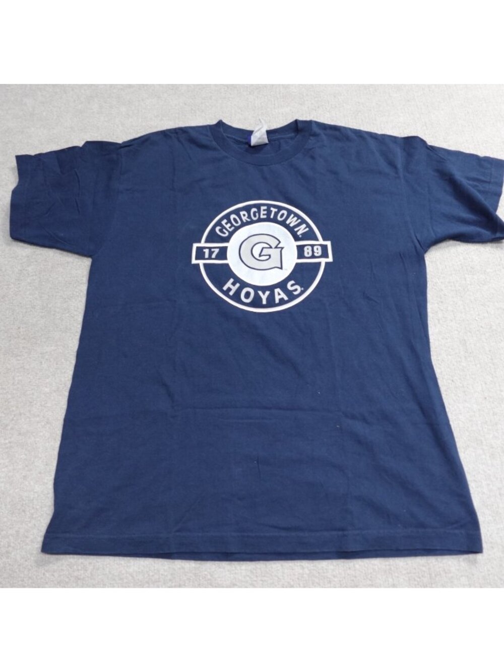 Vintage Georgetown Hoyas Shirt XL Blue Made in USA